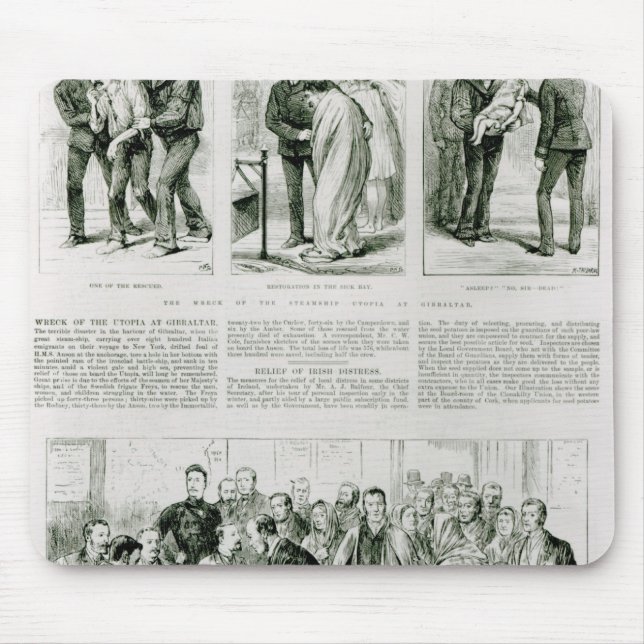 Entlastung der irischen Bedrängnisses Mousepad (Vorne)