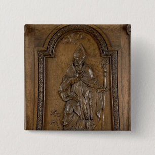 Entlastung, die Bischof St. Medard darstellt Button