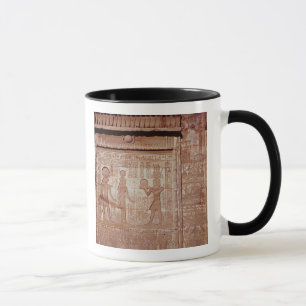 Entlastung, die ein Pharao darstellt Tasse