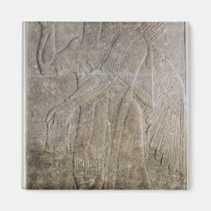 Entlastung, die einen Winged Geist darstellt Magnet