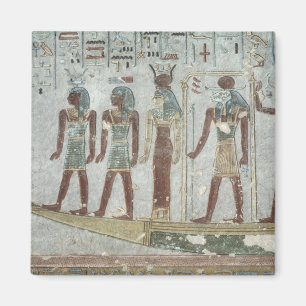 Entlastung, die Khnum in einem Begräbnisbarque Magnet