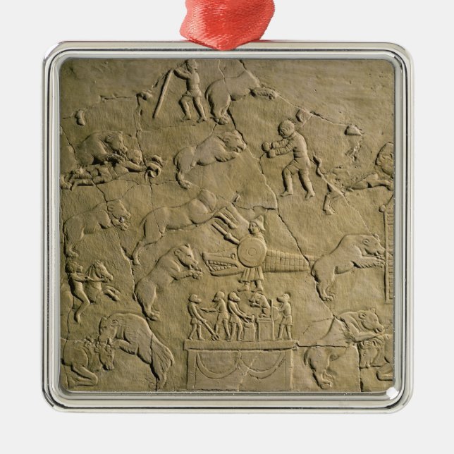 Entlastung, die Zirkusspiele darstellt Ornament Aus Metall (Vorne)