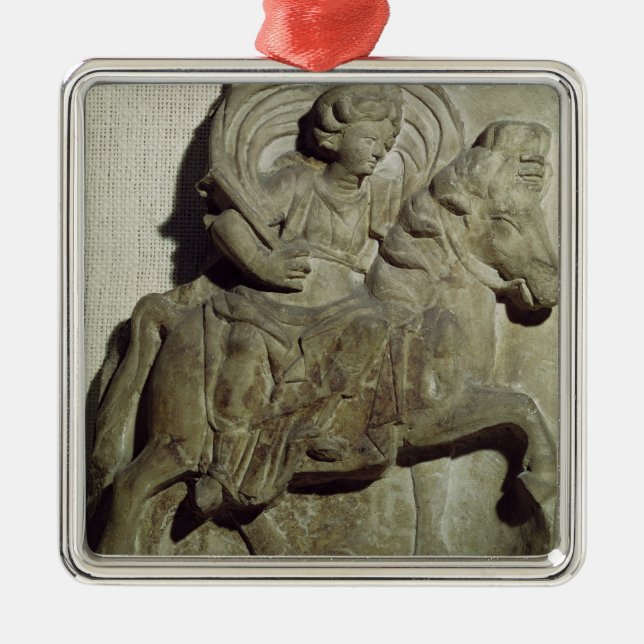 Entlastung von Epona, Gaulish Göttin Silbernes Ornament (Vorne)