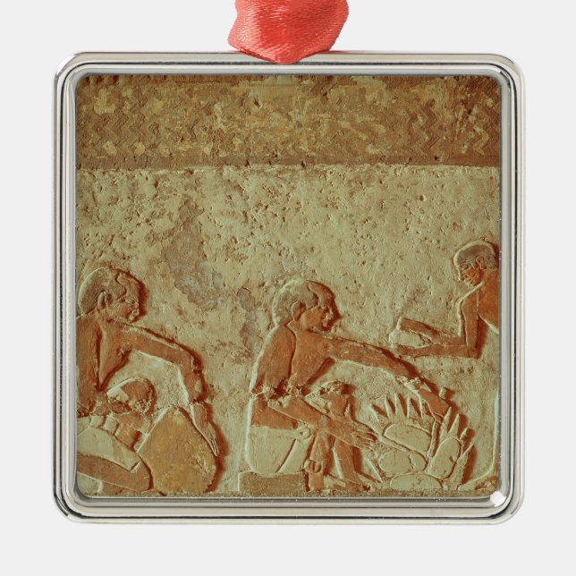 Entlastung, welche die Herstellung und das Backen Silbernes Ornament (Vorne)