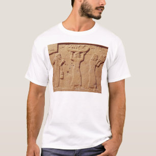 Entlastung, welche die Träger beladen mit T-Shirt