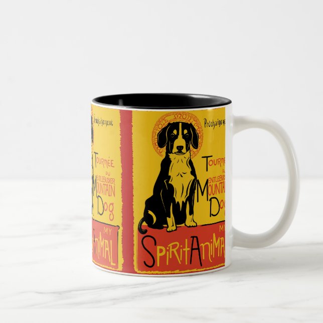 Entlebucher Gebirgshundeniedliche Zweifarbige Tasse (Rechts)