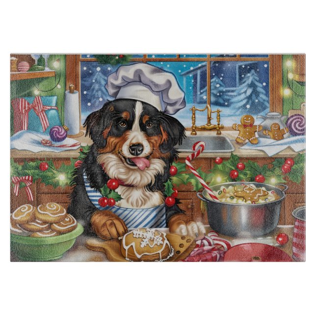 Entlebucher Mountain Holiday Baking: Festlich Schneidebrett (Vorderseite)