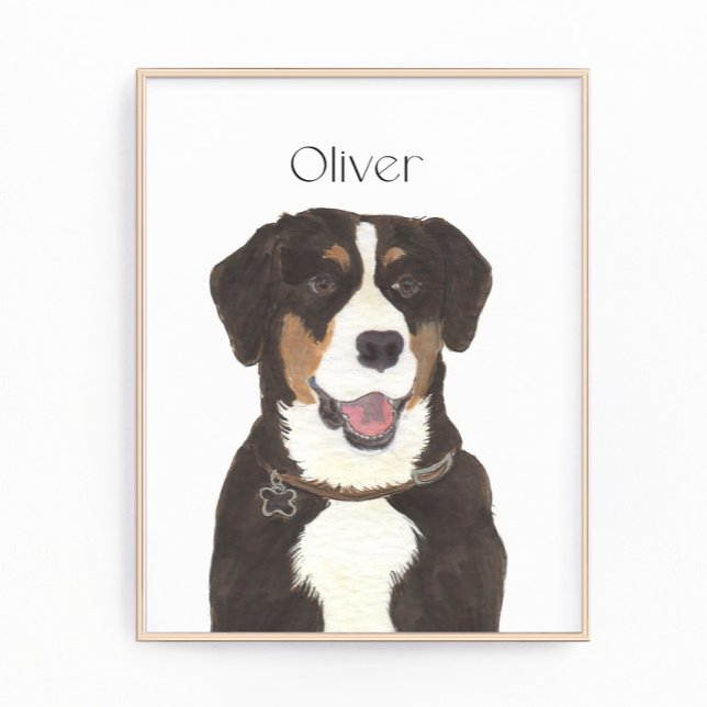 Entlebucher Mountain Hund Kunst Fotodruck (Von Creator hochgeladen)