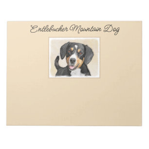 Entlebucher Mountain Hunde Malerei Original Hunde  Notizblock
