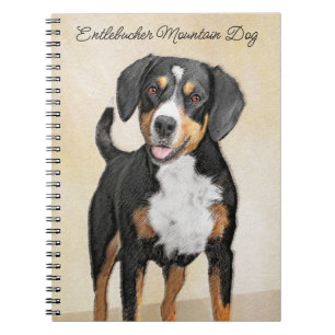 Entlebucher Mountain Hunde Malerei Original Hunde Notizblock