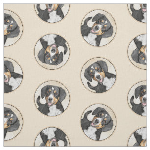 Entlebucher Mountain Hunde Malerei Original Hunde  Stoff