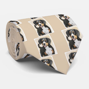 Entlebucher Mountain Hunde Malerei - Originelle Ku Krawatte