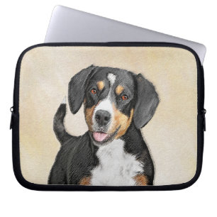 Entlebucher Mountain Hunde Malerei - Originelle Ku Laptopschutzhülle