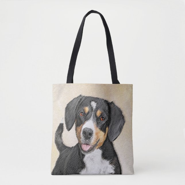 Entlebucher Mountain Hunde Malerei - Originelle Ku Tasche (Vorderseite)