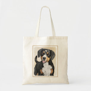 Entlebucher Mountain Hunde Malerei - Originelle Ku Tragetasche