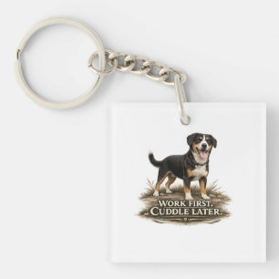 Entlebucher Sennenhund – Erst Arbeiten, Dann Kusch Schlüsselanhänger