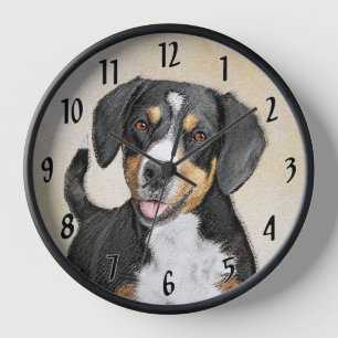 Entlebucher Sennenhund Malerei Originale Hunde Kun Uhr