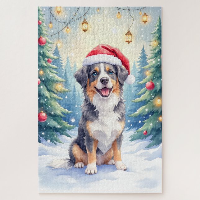Entlebucher Sennenhund Schneewald Santa (Vertikal)