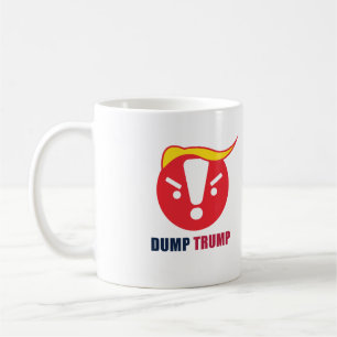 Entleeren Sie Trumpf Emoji weiße Kaffeetasse