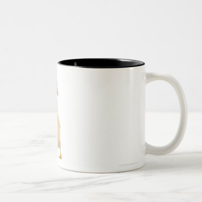 Entlein (1 Woche alt) Zweifarbige Tasse (Rechts)