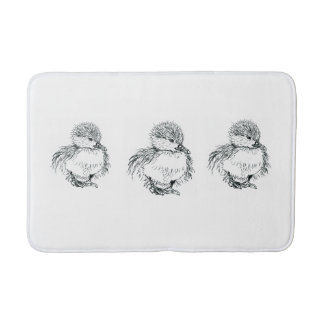 Entleinbadematten-Federillustration Badematte