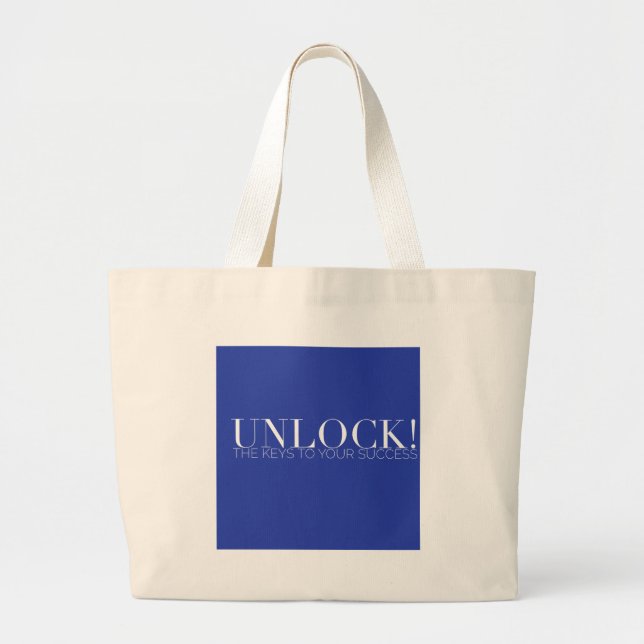 ENTLOCKEN! Ihre Keys Canvas-Verpackung Jumbo Stoffbeutel (Vorne)