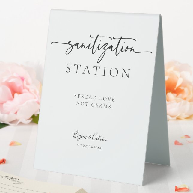 Entlüftung Hochzeitssignierung Dekor B613 Empfang Tischaufsteller (In Situ (Hochzeit))