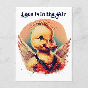 Entlüftungskupid "Liebe ist in der Luft" Postkarte