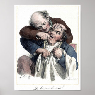 Entnahme von Vintagen Zahnstangen Poster