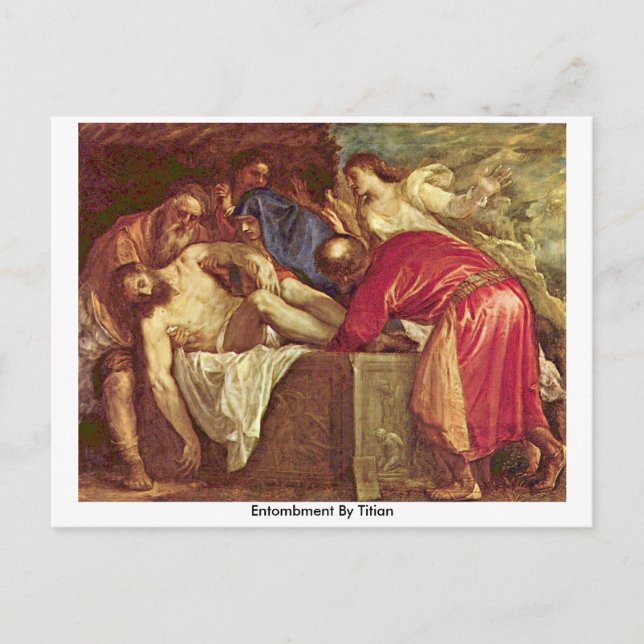 Entombation durch Tizian Postkarte (Vorderseite)