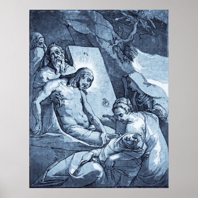 Entombment des Jesus-Drucks Poster (Vorne)