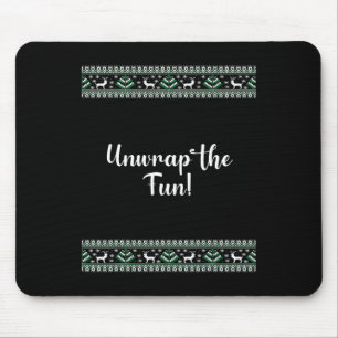 Entpacken Sie den Spaß! Weihnachten Lustig Mousepad