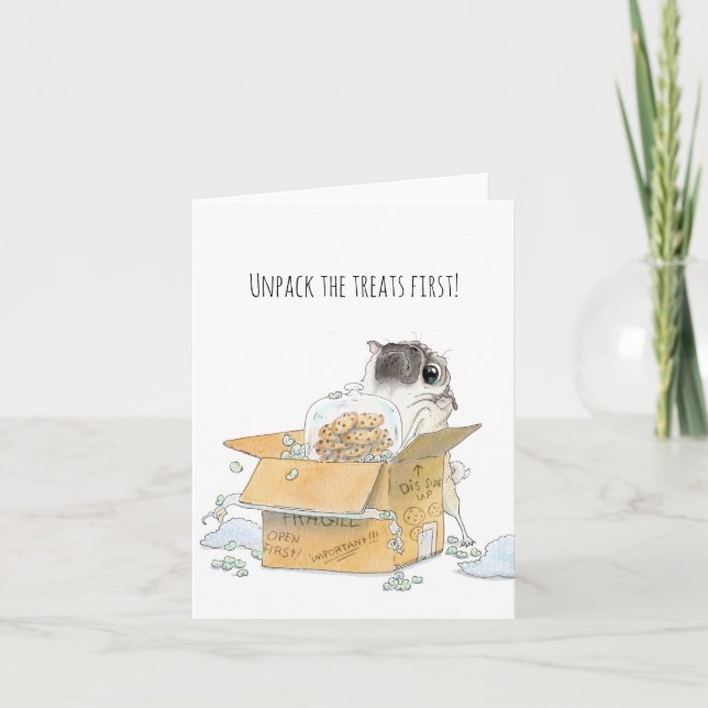 Entpacken Sie die bewegte Karte der Leckereien des (Vorderseite)