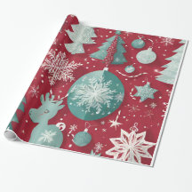 'Entpacken Sie Freude' Weihnachtswrapping Paper'