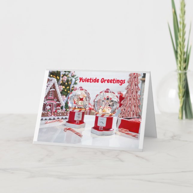 **Entpacken Sie sich ein frohes Weihnachtsfest** Karte (Vorderseite)