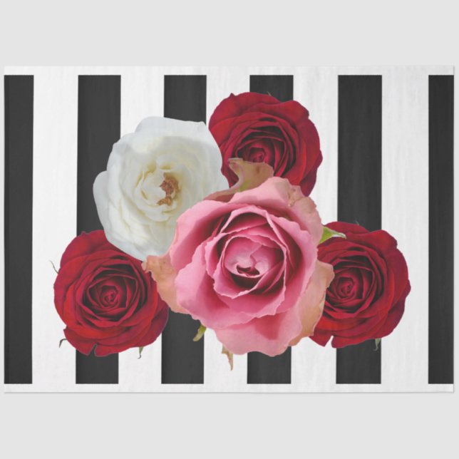 Entpacktes Tissue Paper für 3D-Rose Seidenpapier (Vorderseite)