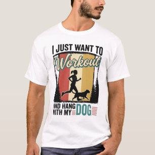 Entraînement avec mon chien Conception de t-shirt