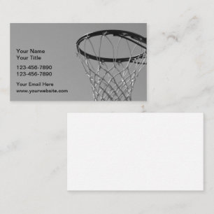 Entraîneur classique de basket-ball Carte de visit