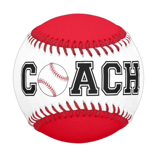 Entraîneur de baseball couleur personnalisée balle (Devant)