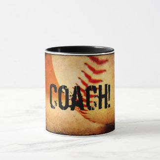 Entraîneur de baseball Ringer Mug