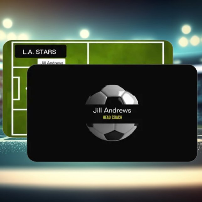 entraîneur de football carte de visite (Créateur téléchargé)