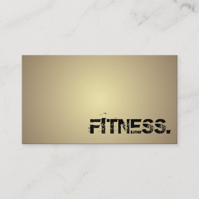 Entraîneur de forme physique - cartes de visite (Devant)