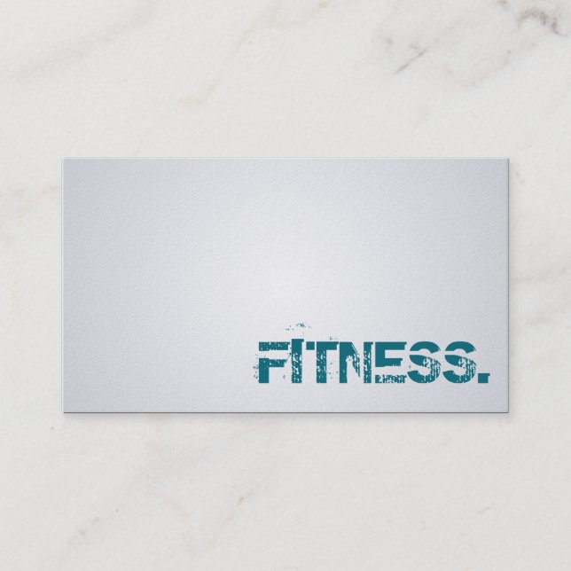 Entraîneur de forme physique - cartes de visite (Devant)