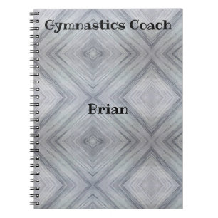 Entraîneur de gymnastique Carnet Spiral personnali