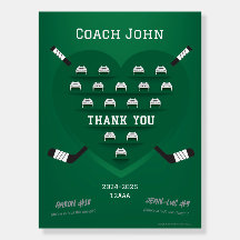 Entraîneur de Merci de hockey (vert)