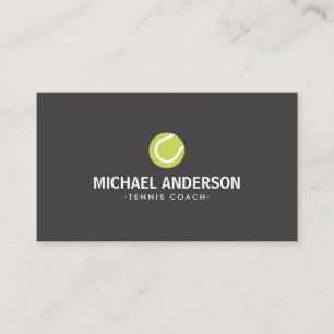 Entraîneur de tennis ou carte de visite de joueur 