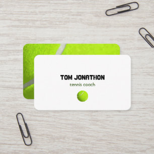Entraîneur de tennis professionnel Carte de visite