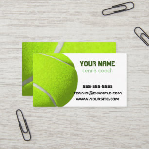 entraîneur de tennis professionnel Carte de visite