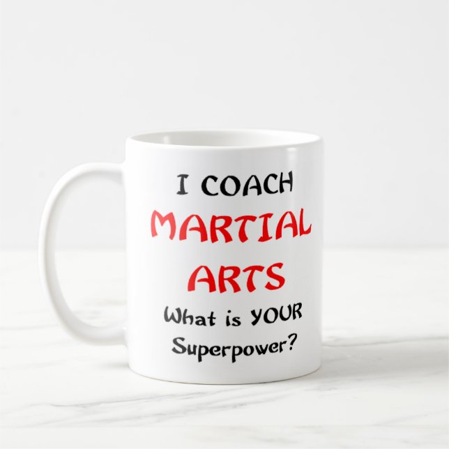 entraîneur des arts martiaux tasse à café (Gauche)