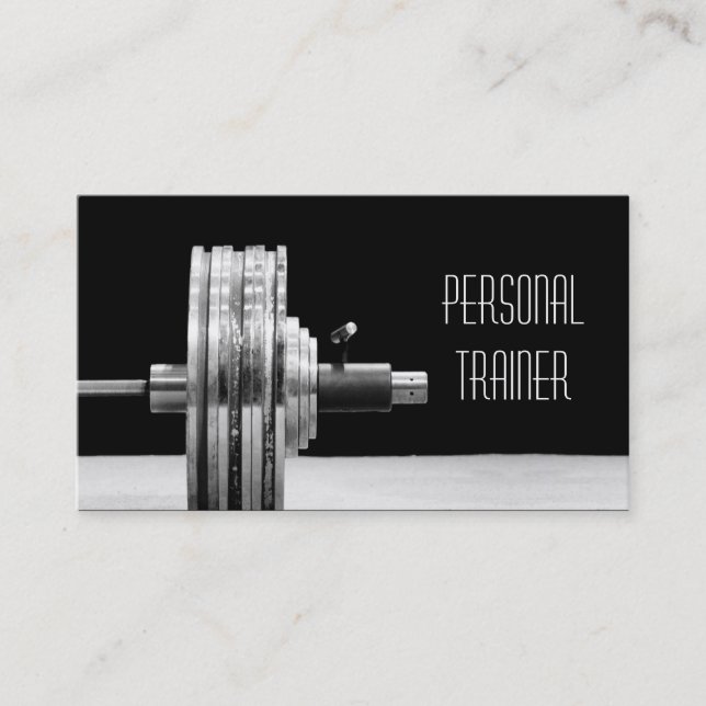 Entraîneur personnel, Carte de visite de condition (Devant)